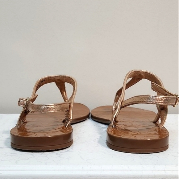 Kate Spade Citrine Rose Gold Thong Sandals, Size 6 ~ EUC - Picture 11 of 12